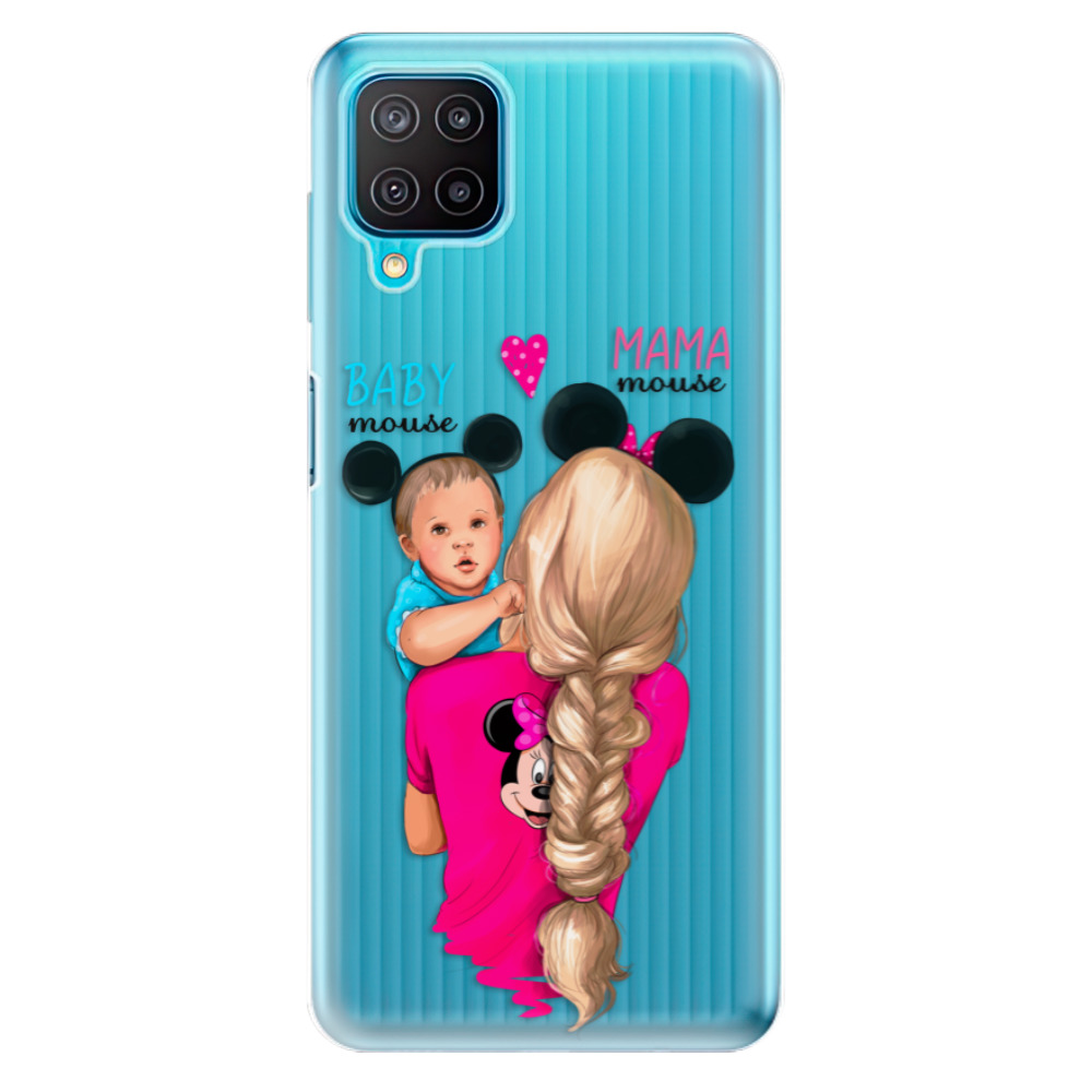 Odolné silikónové puzdro iSaprio - Mama Mouse Blonde and Boy - Samsung Galaxy M12