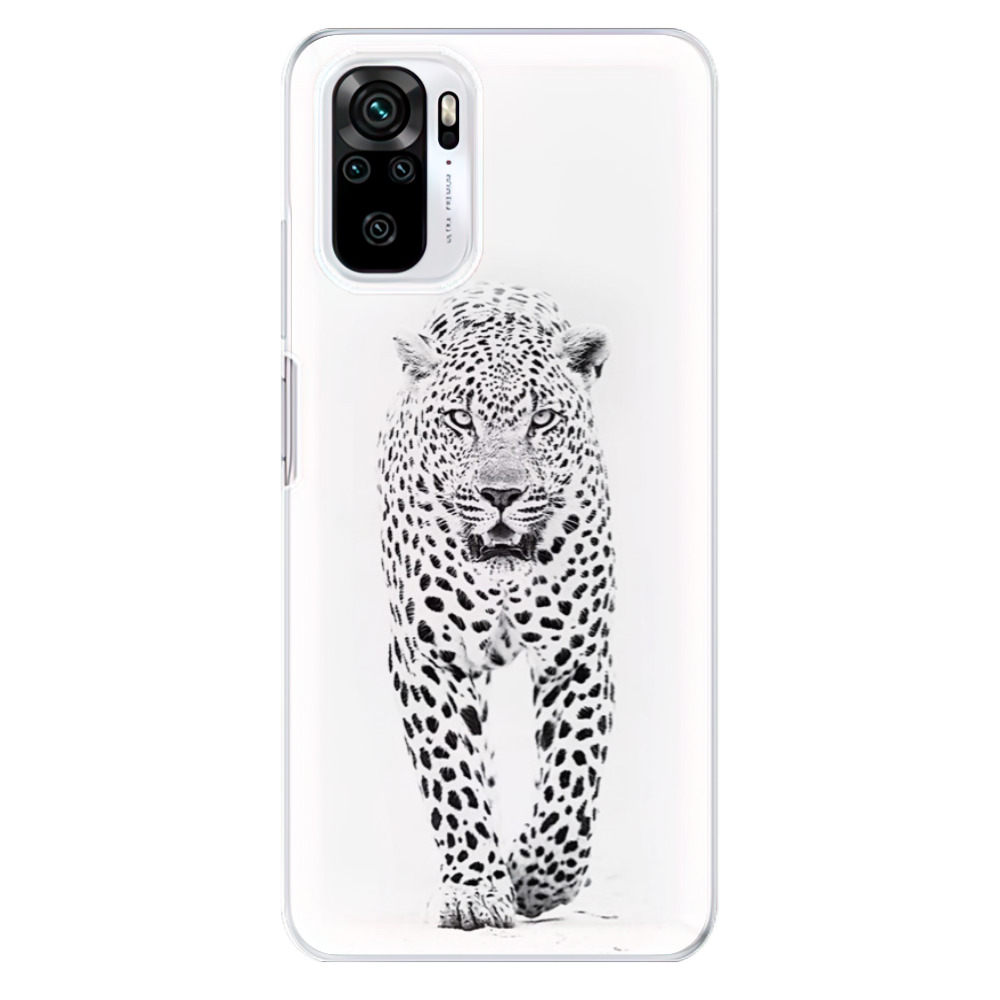Odolné silikónové puzdro iSaprio - White Jaguar - Xiaomi Redmi Note 10 / Note 10S