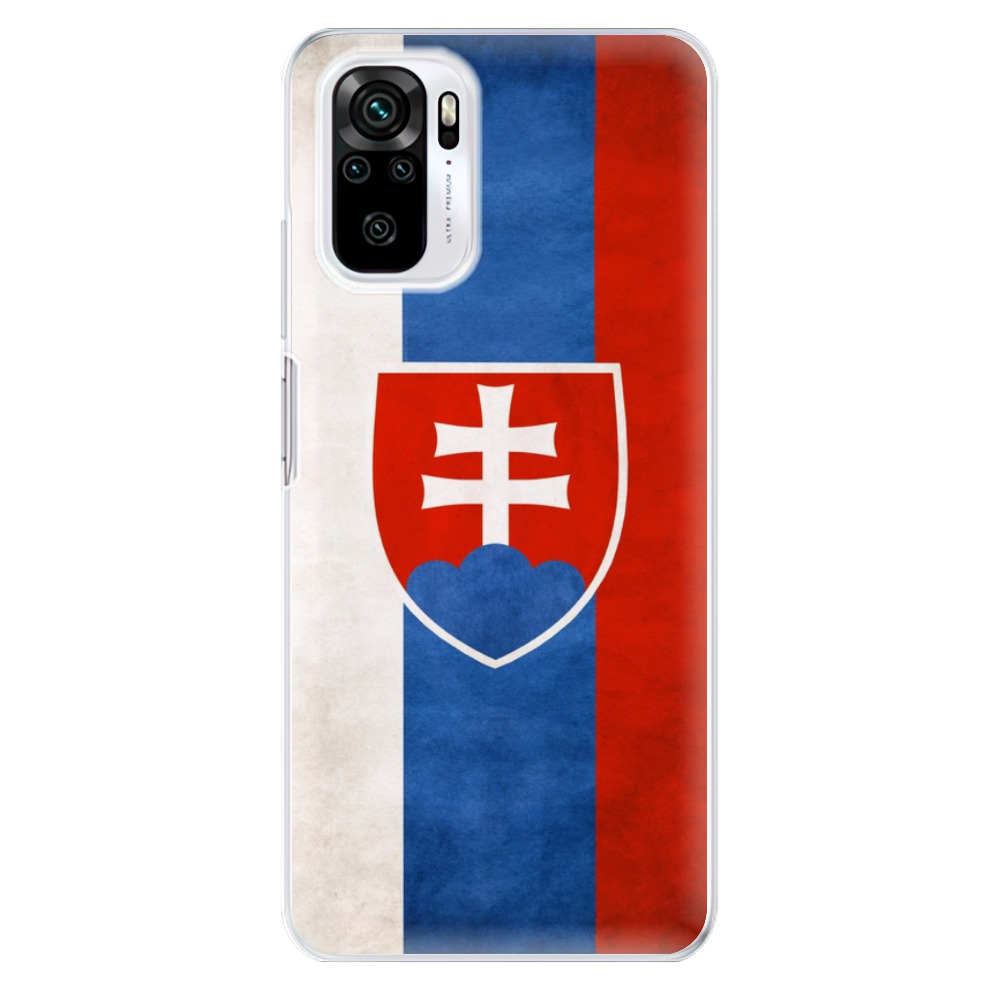 Odolné silikónové puzdro iSaprio - Slovakia Flag - Xiaomi Redmi Note 10 / Note 10S