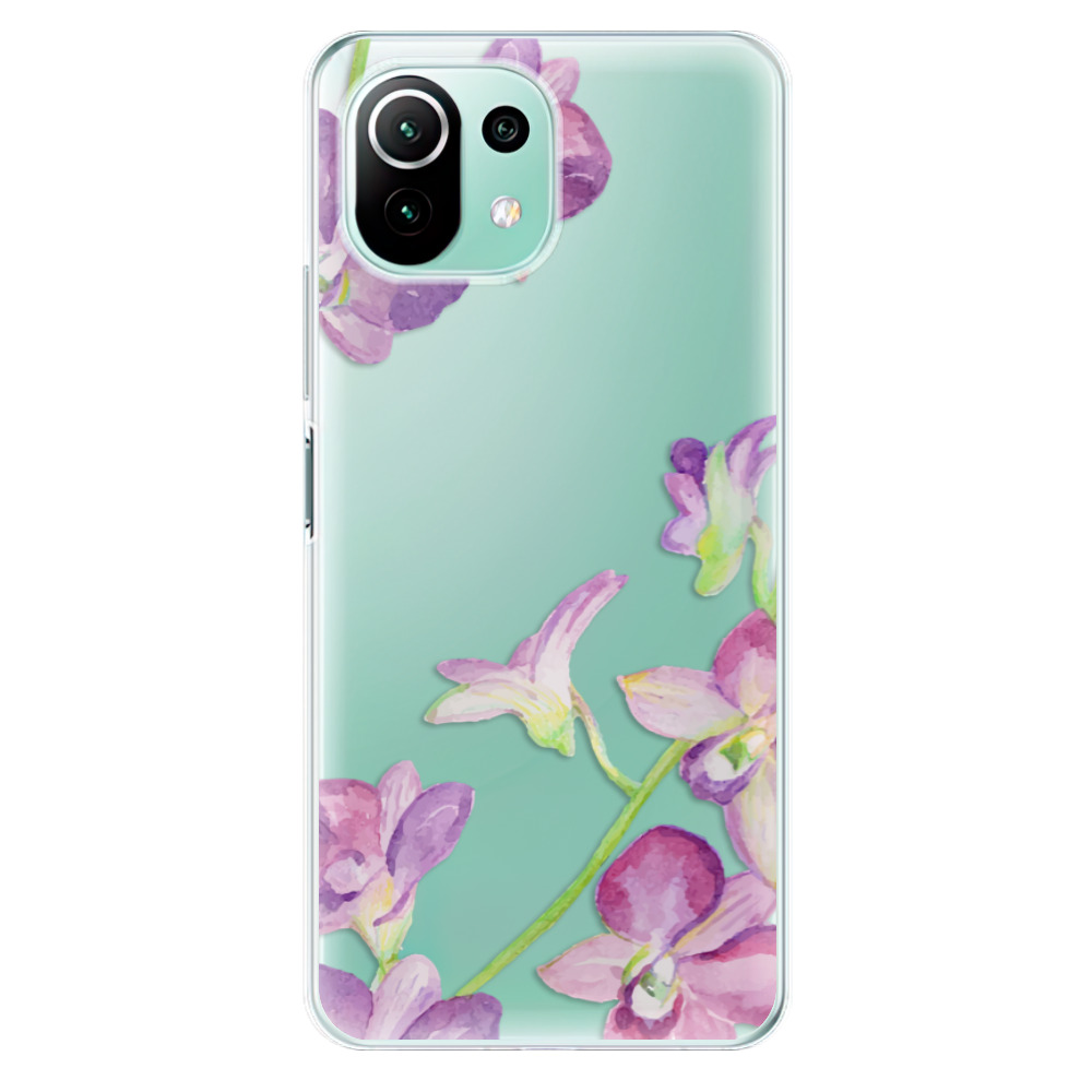 Odolné silikónové puzdro iSaprio - Purple Orchid - Xiaomi Mi 11 Lite