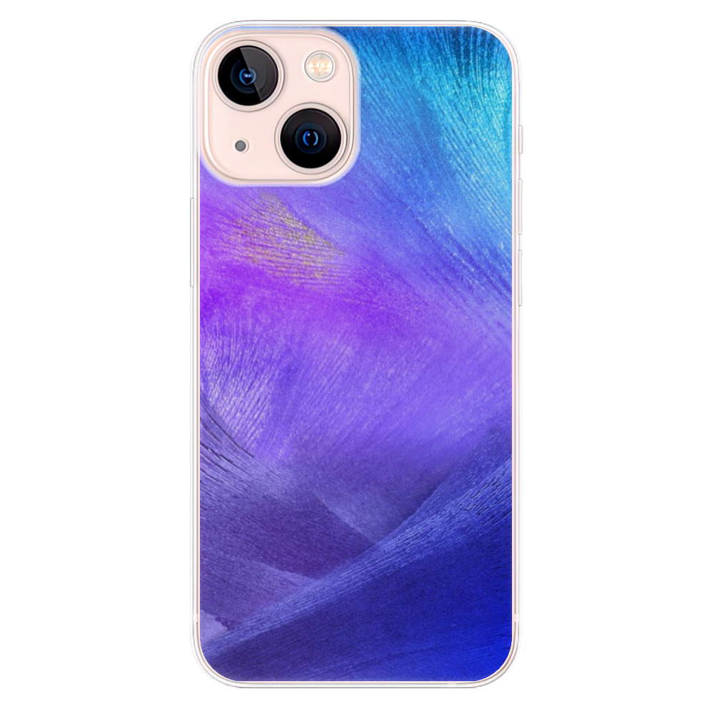 Odolné silikónové puzdro iSaprio - Purple Feathers - iPhone 13 mini