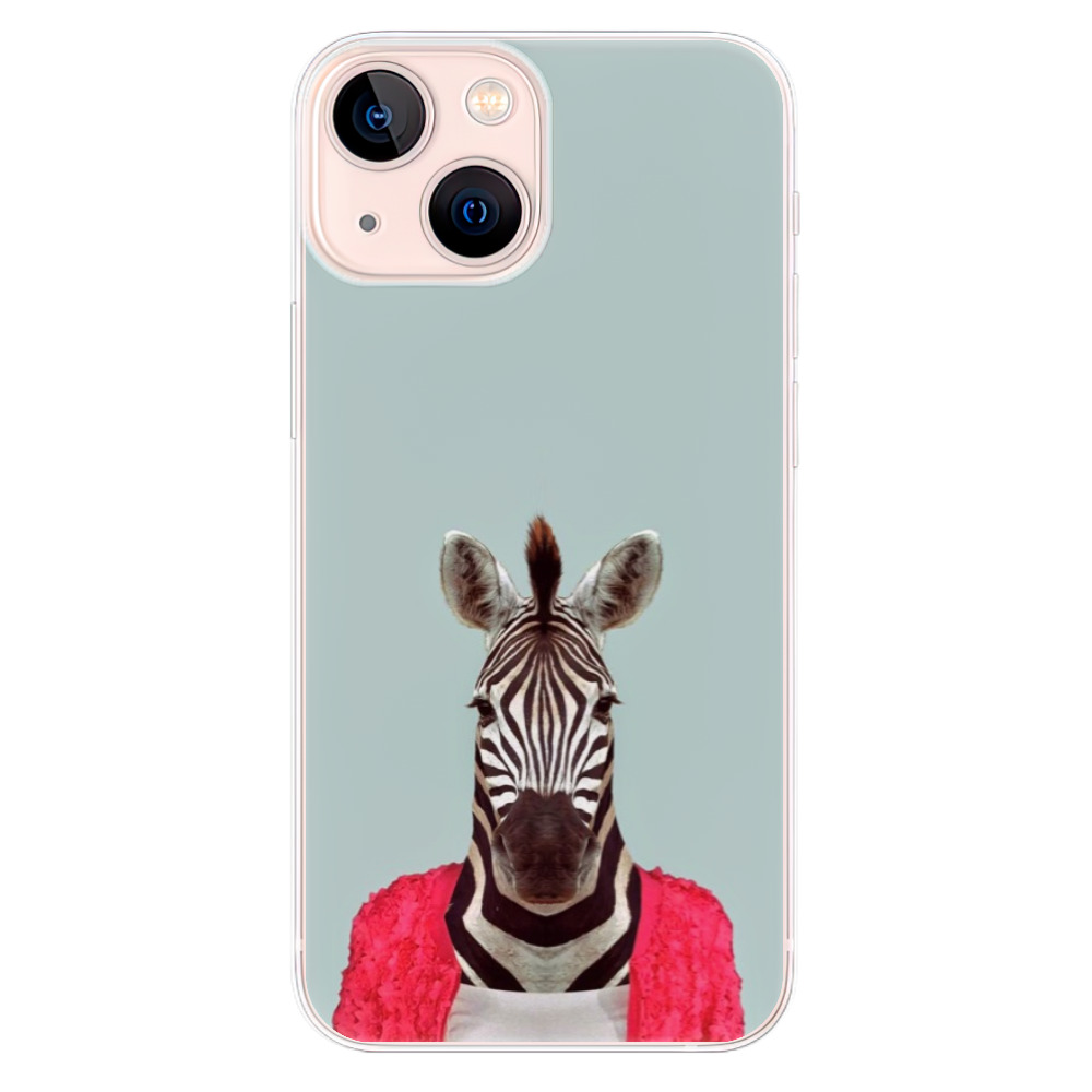Odolné silikónové puzdro iSaprio - Zebra 01 - iPhone 13 mini