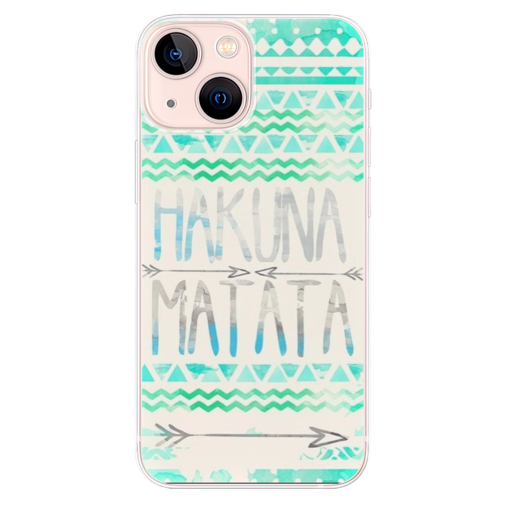 Odolné silikónové puzdro iSaprio - Hakuna Matata Green - iPhone 13 mini
