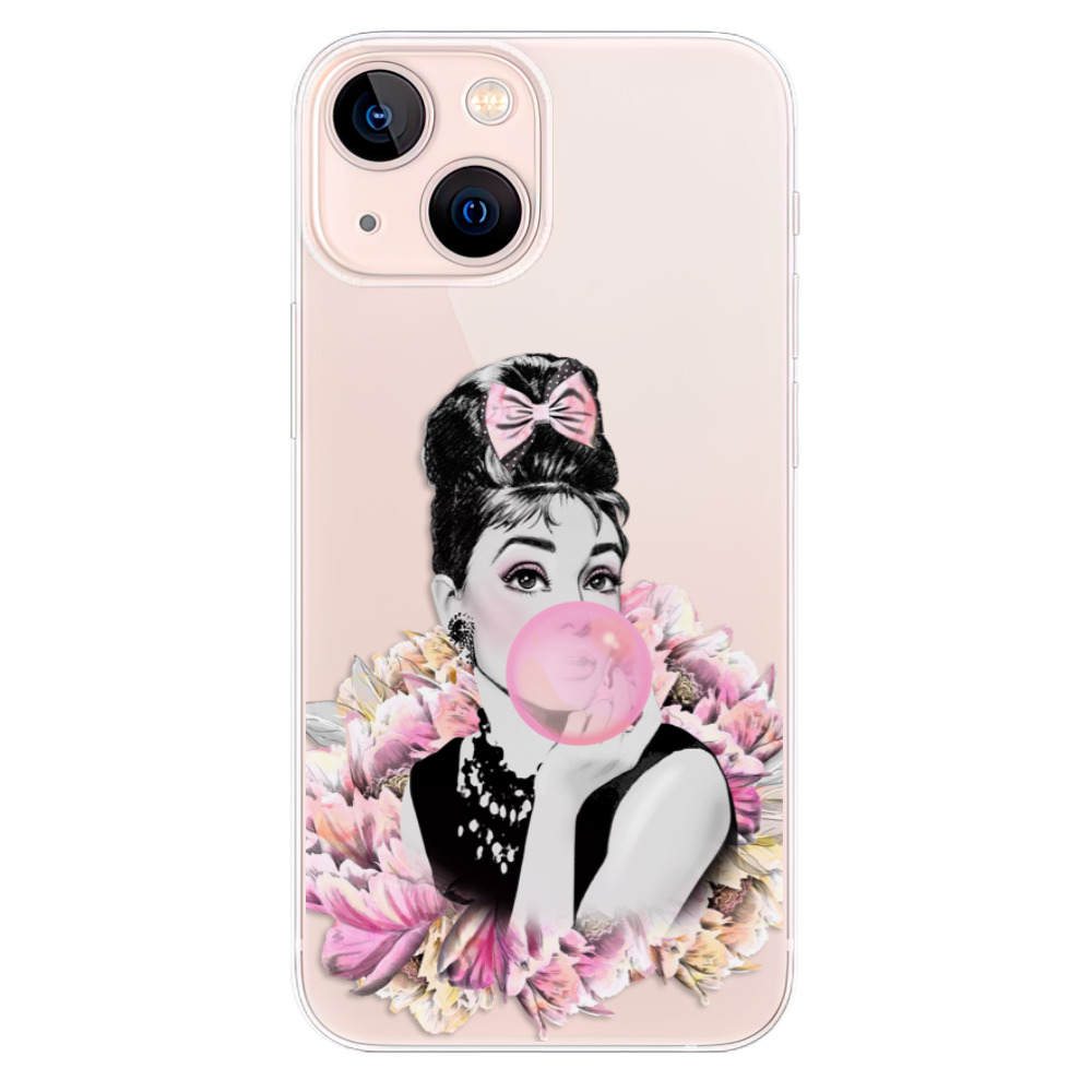 Odolné silikónové puzdro iSaprio - Pink Bubble - iPhone 13 mini