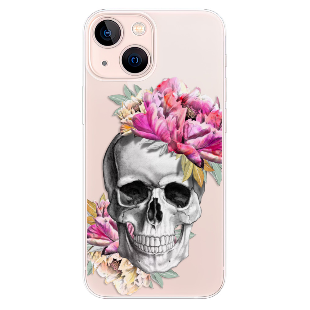 Odolné silikónové puzdro iSaprio - Pretty Skull - iPhone 13 mini