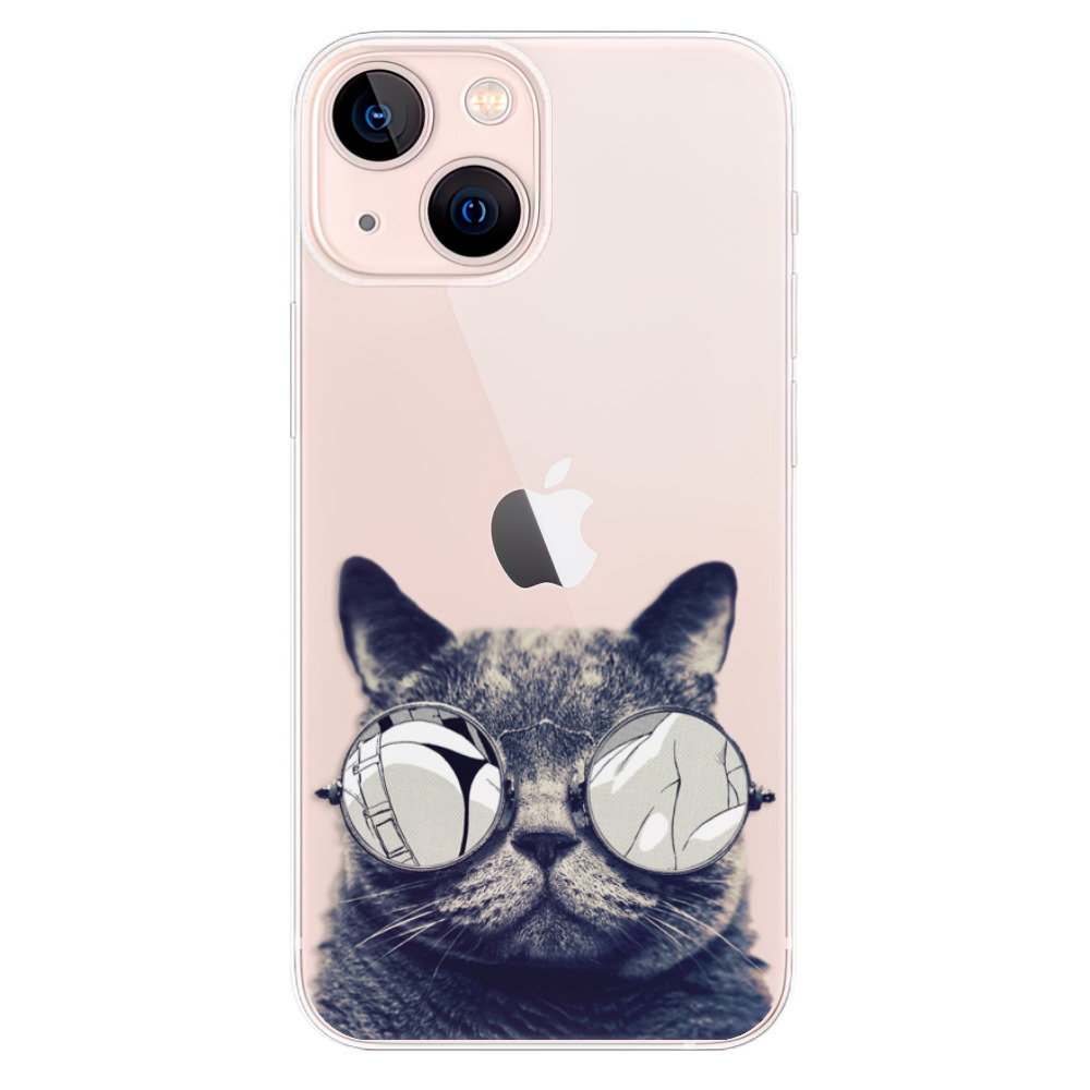 Odolné silikónové puzdro iSaprio - Crazy Cat 01 - iPhone 13 mini