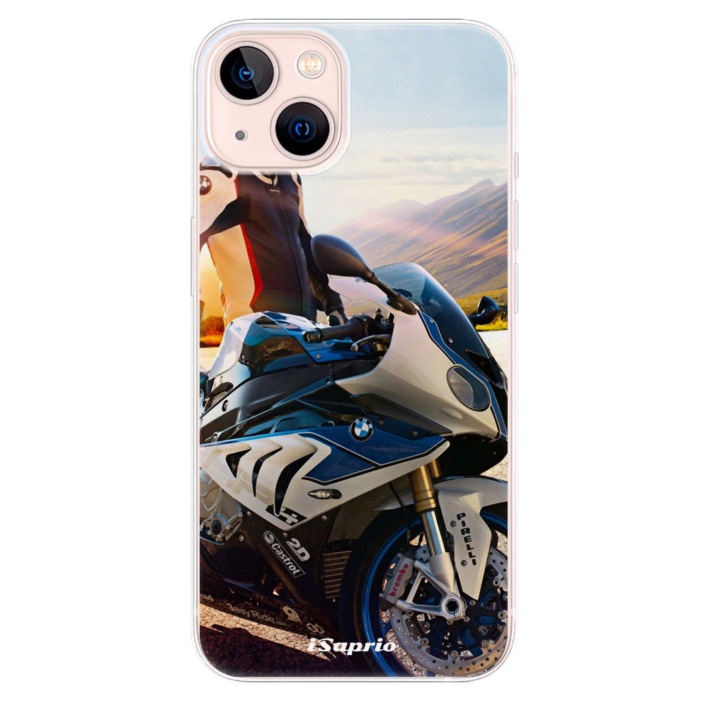 Odolné silikónové puzdro iSaprio - Motorcycle 10 - iPhone 13
