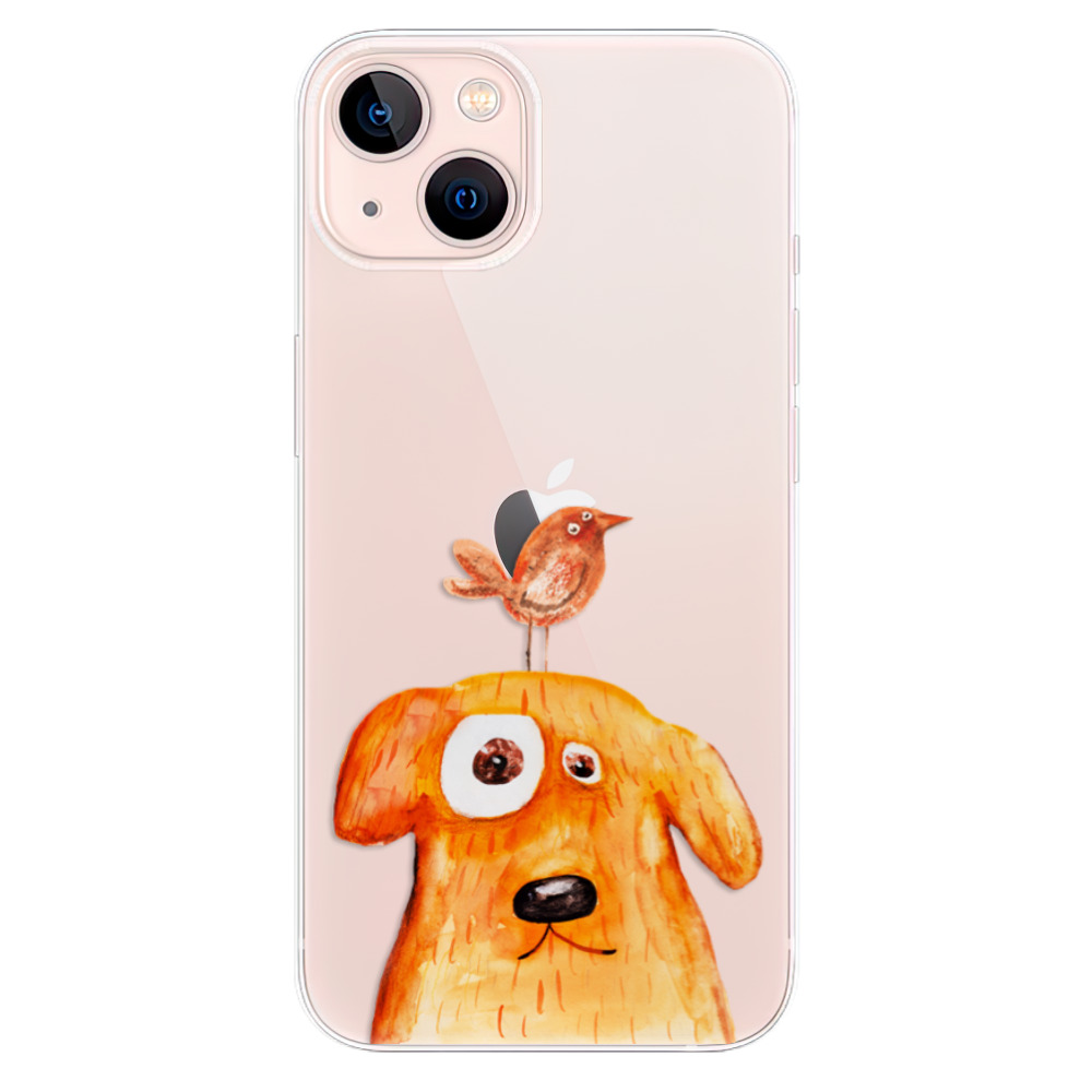 Odolné silikónové puzdro iSaprio - Dog And Bird - iPhone 13