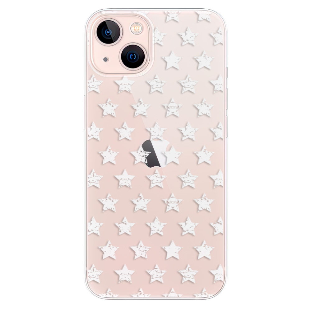 Odolné silikónové puzdro iSaprio - Stars Pattern - white - iPhone 13