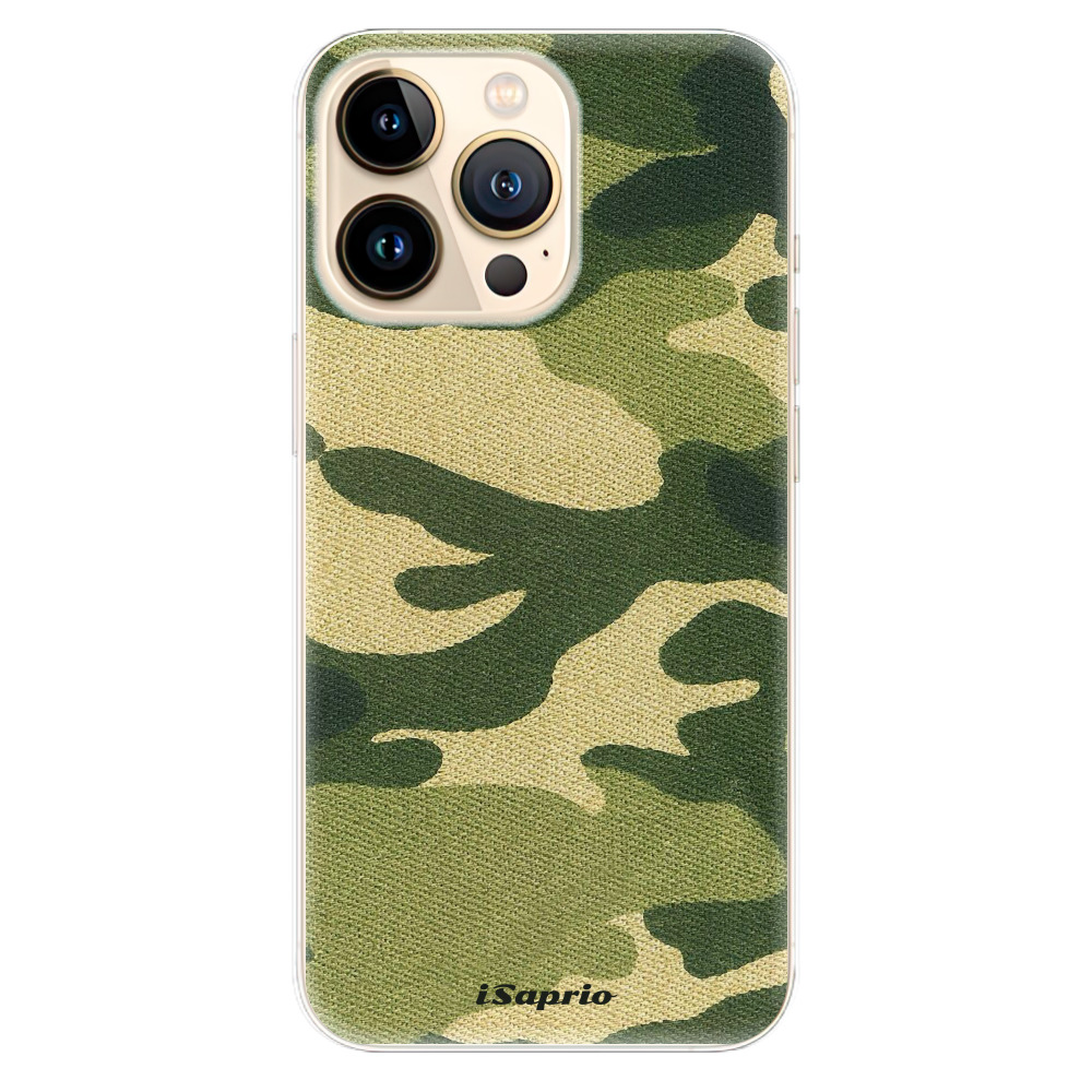 Odolné silikónové puzdro iSaprio - Green Camuflage 01 - iPhone 13 Pro