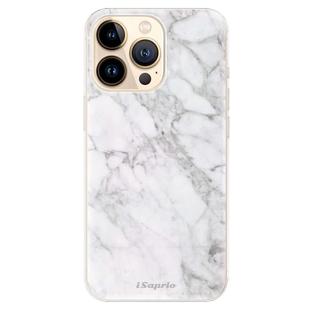 Odolné silikónové puzdro iSaprio - SilverMarble 14 - iPhone 13 Pro