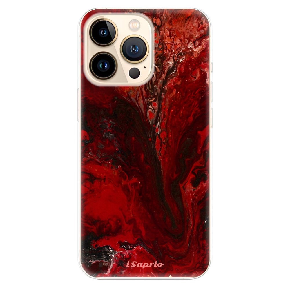Odolné silikónové puzdro iSaprio - RedMarble 17 - iPhone 13 Pro