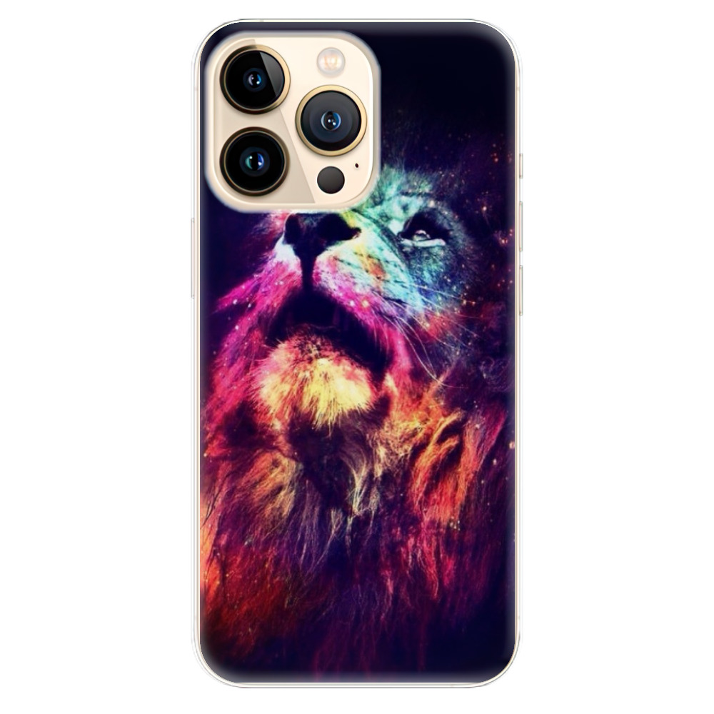 Odolné silikónové puzdro iSaprio - Lion in Colors - iPhone 13 Pro