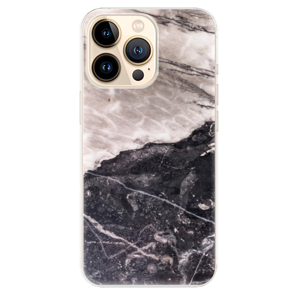 Odolné silikónové puzdro iSaprio - BW Marble - iPhone 13 Pro