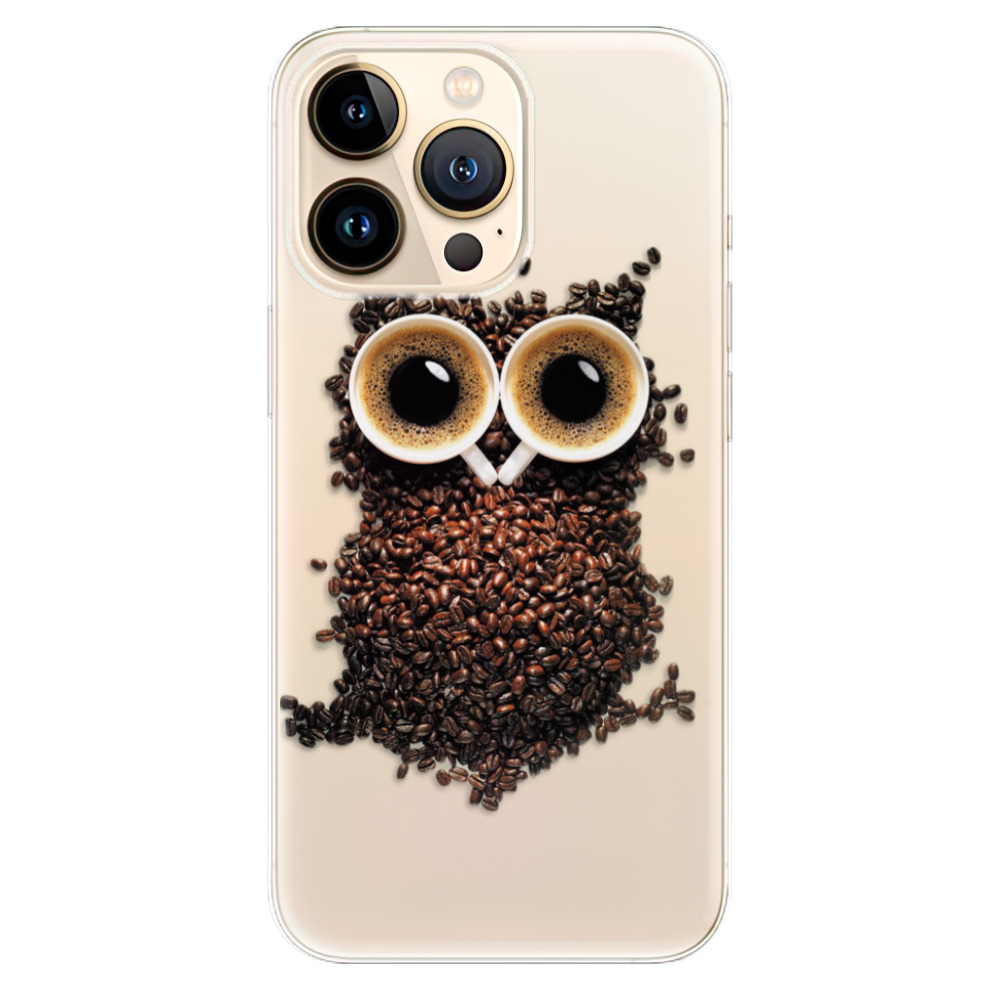 Odolné silikónové puzdro iSaprio - Owl And Coffee - iPhone 13 Pro