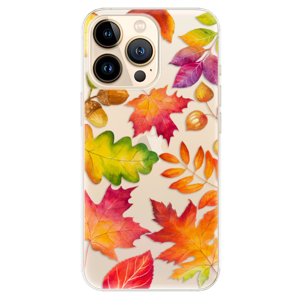 Odolné silikónové puzdro iSaprio - Autumn Leaves 01 - iPhone 13 Pro