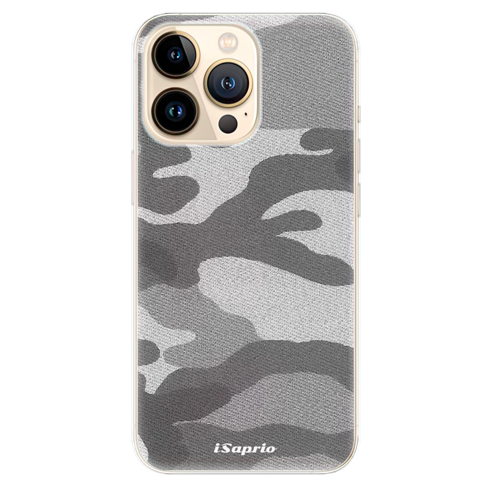 Odolné silikónové puzdro iSaprio - Gray Camuflage 02 - iPhone 13 Pro Max