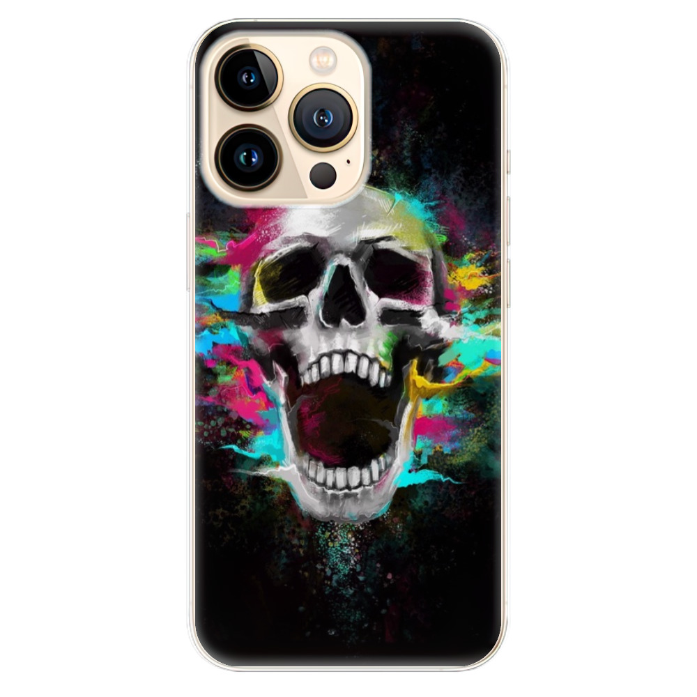 Odolné silikónové puzdro iSaprio - Skull in Colors - iPhone 13 Pro Max