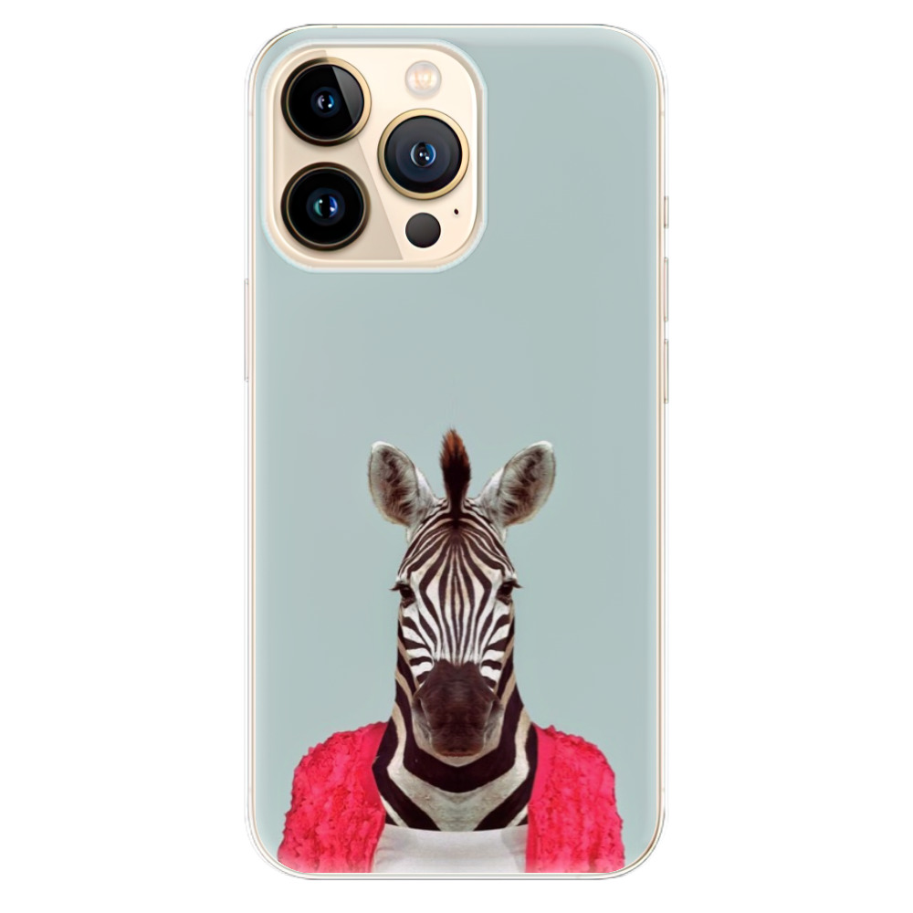 Odolné silikónové puzdro iSaprio - Zebra 01 - iPhone 13 Pro Max