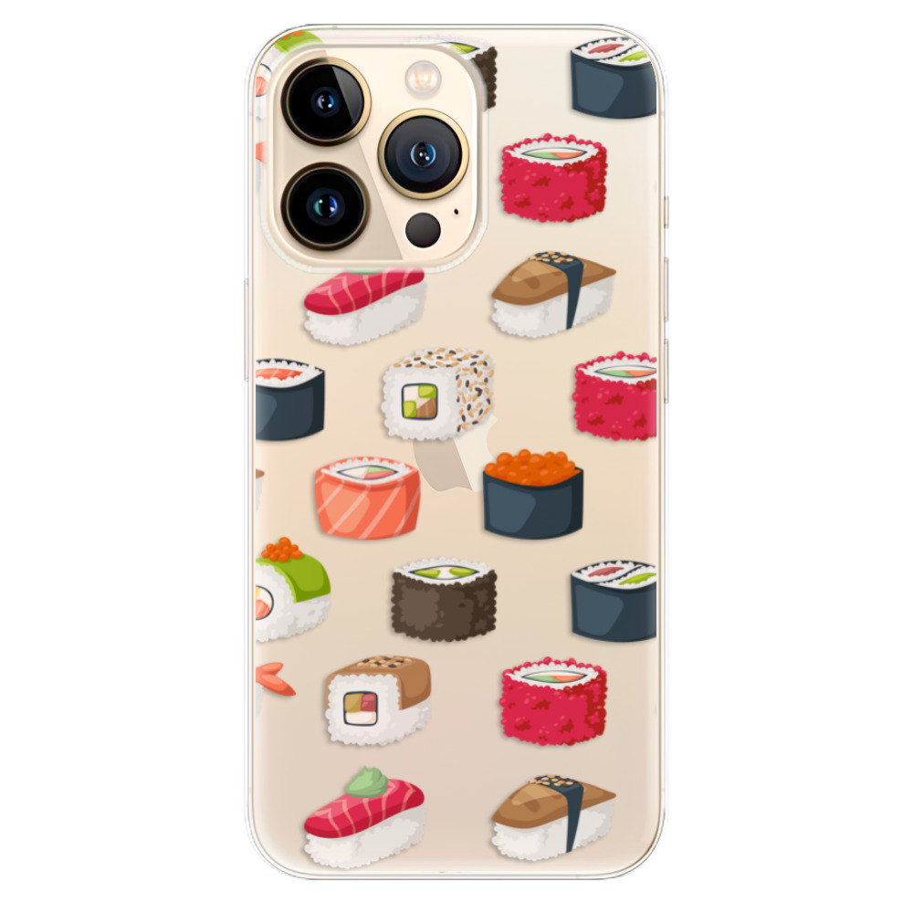 Odolné silikónové puzdro iSaprio - Sushi Pattern - iPhone 13 Pro Max