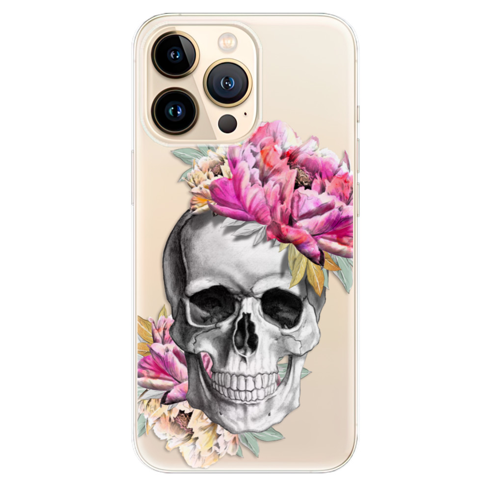 Odolné silikónové puzdro iSaprio - Pretty Skull - iPhone 13 Pro Max