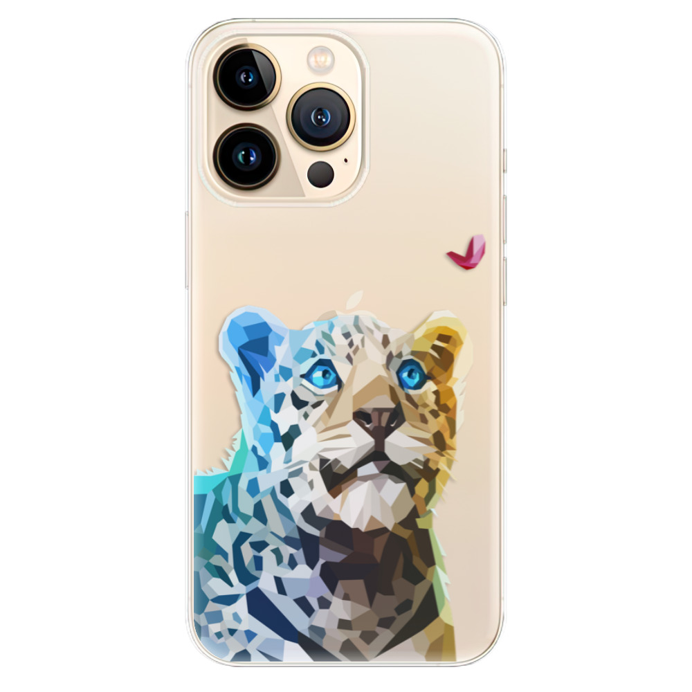 Odolné silikónové puzdro iSaprio - Leopard With Butterfly - iPhone 13 Pro Max