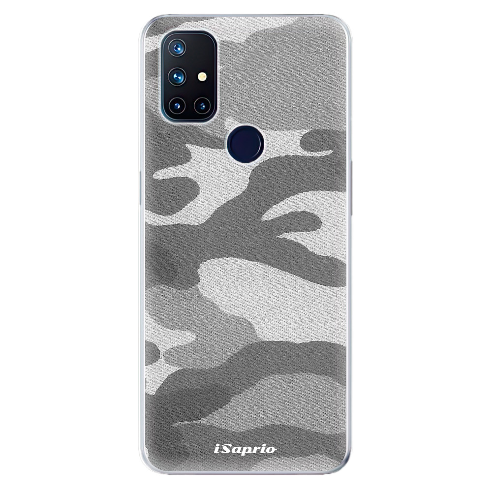 Odolné silikónové puzdro iSaprio - Gray Camuflage 02 - OnePlus Nord N10 5G