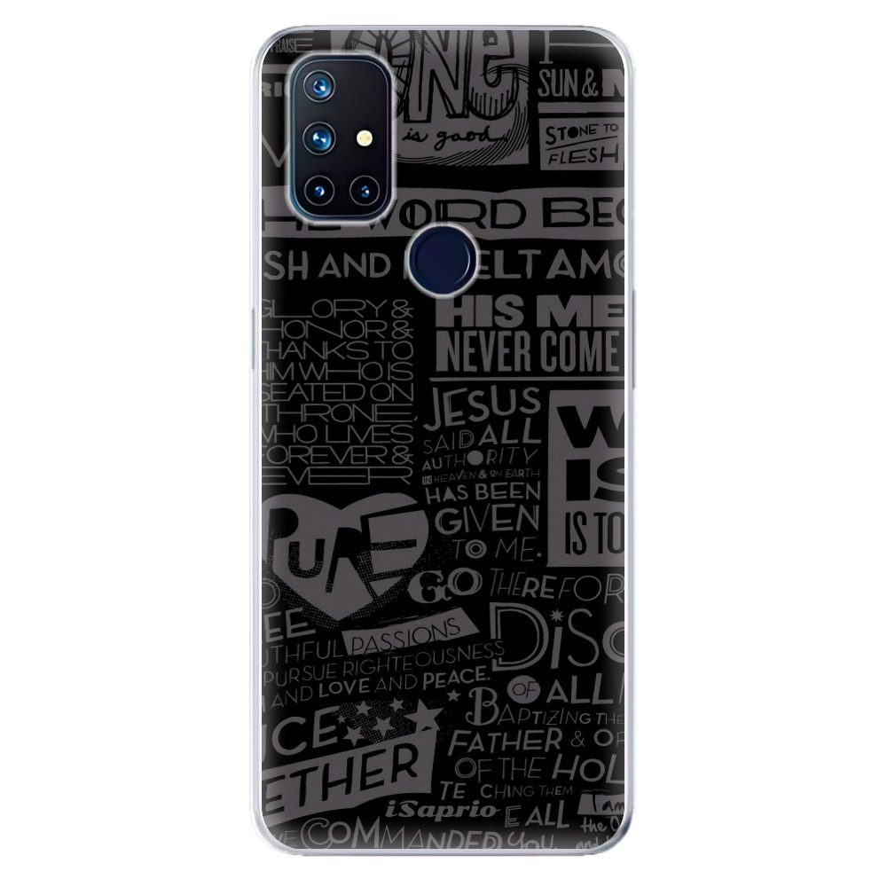 Odolné silikónové puzdro iSaprio - Text 01 - OnePlus Nord N10 5G