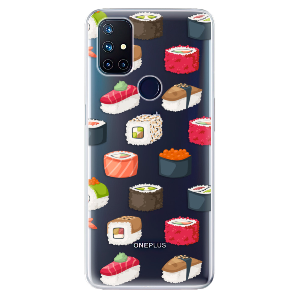 Odolné silikónové puzdro iSaprio - Sushi Pattern - OnePlus Nord N10 5G
