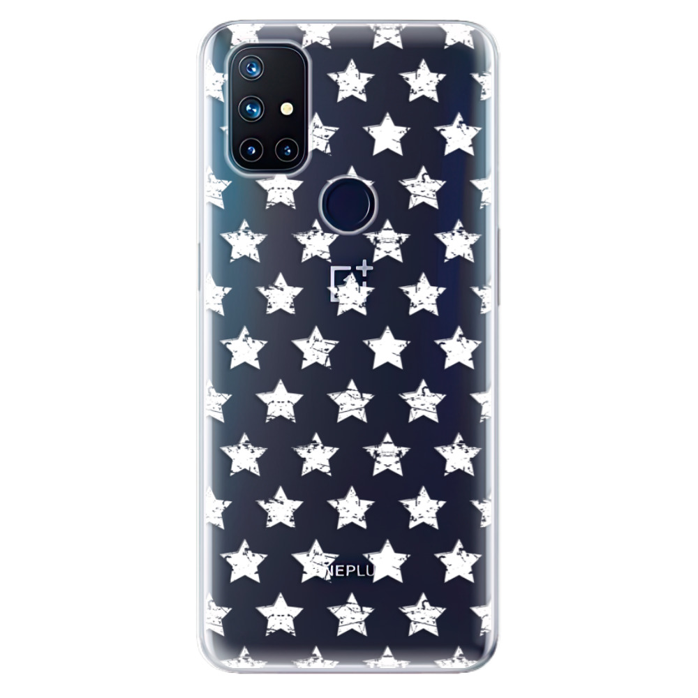 Odolné silikónové puzdro iSaprio - Stars Pattern - white - OnePlus Nord N10 5G