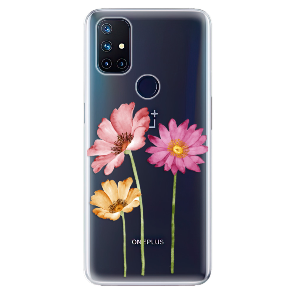 Odolné silikónové puzdro iSaprio - Three Flowers - OnePlus Nord N10 5G