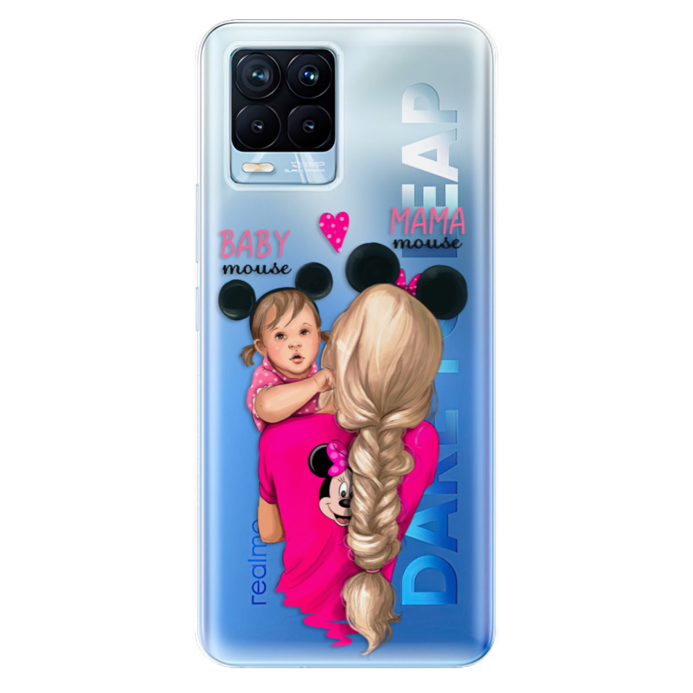 Odolné silikónové puzdro iSaprio - Mama Mouse Blond and Girl - Realme 8 / 8 Pro