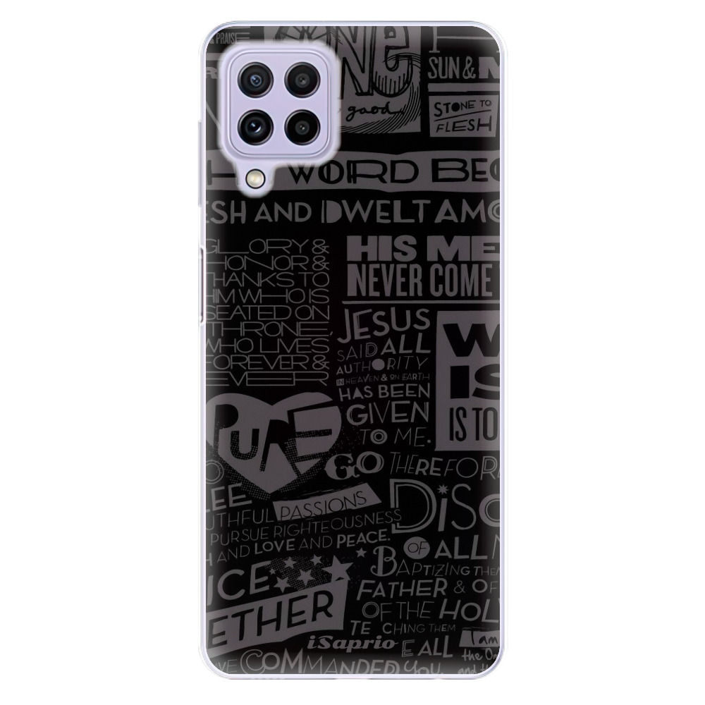 Odolné silikónové puzdro iSaprio - Text 01 - Samsung Galaxy A22