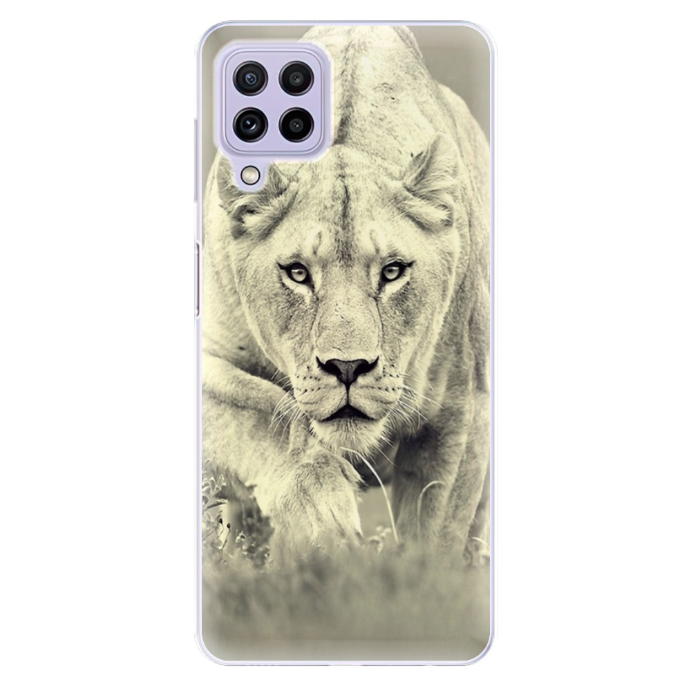 Odolné silikónové puzdro iSaprio - Lioness 01 - Samsung Galaxy A22