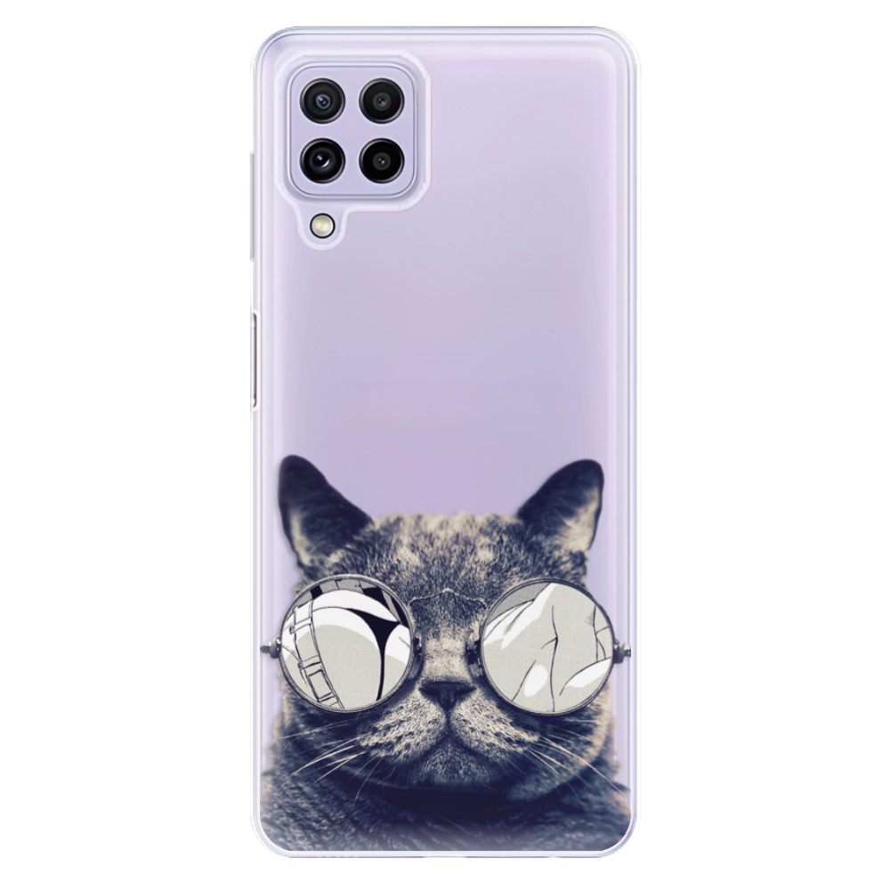 Odolné silikónové puzdro iSaprio - Crazy Cat 01 - Samsung Galaxy A22