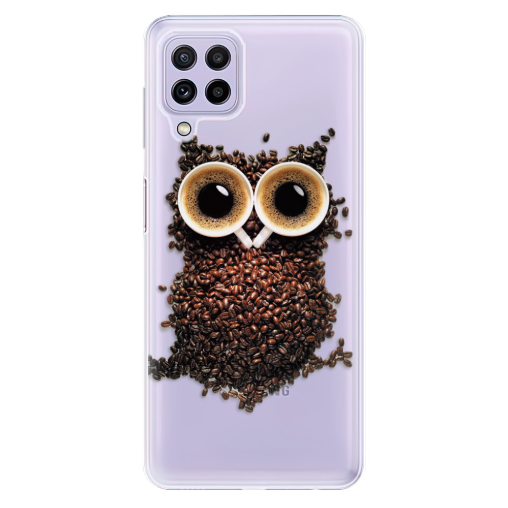 Odolné silikónové puzdro iSaprio - Owl And Coffee - Samsung Galaxy A22
