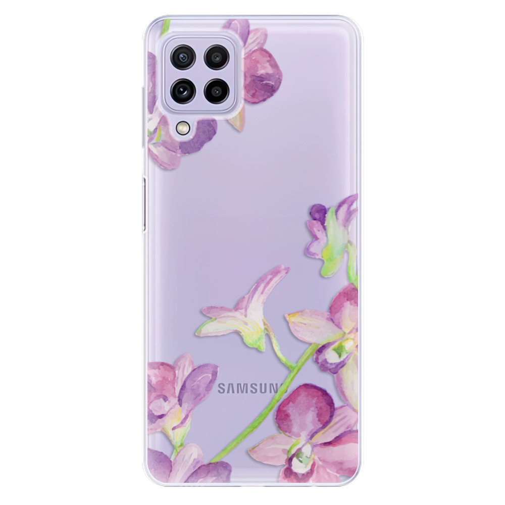 Odolné silikónové puzdro iSaprio - Purple Orchid - Samsung Galaxy A22