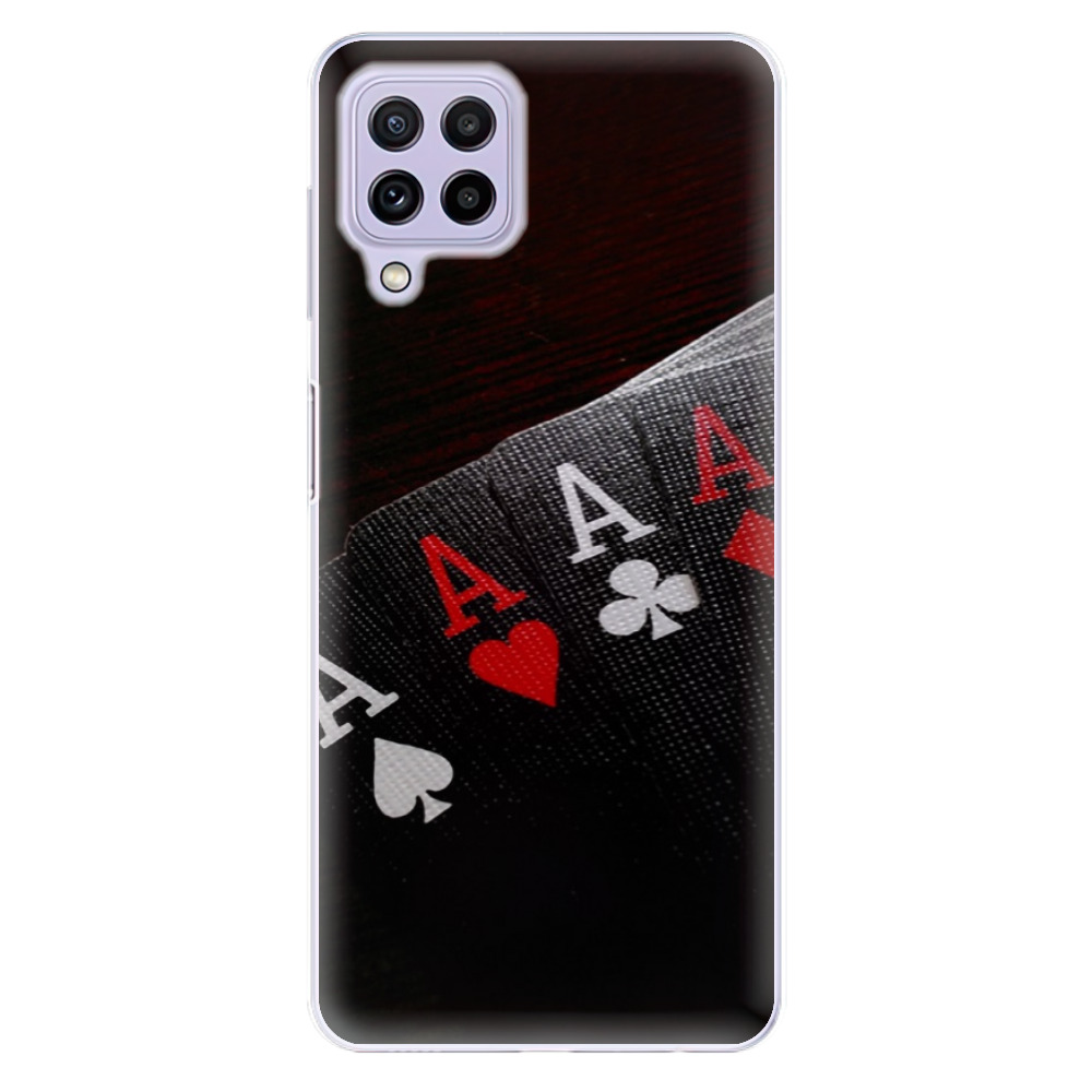 Odolné silikónové puzdro iSaprio - Poker - Samsung Galaxy A22