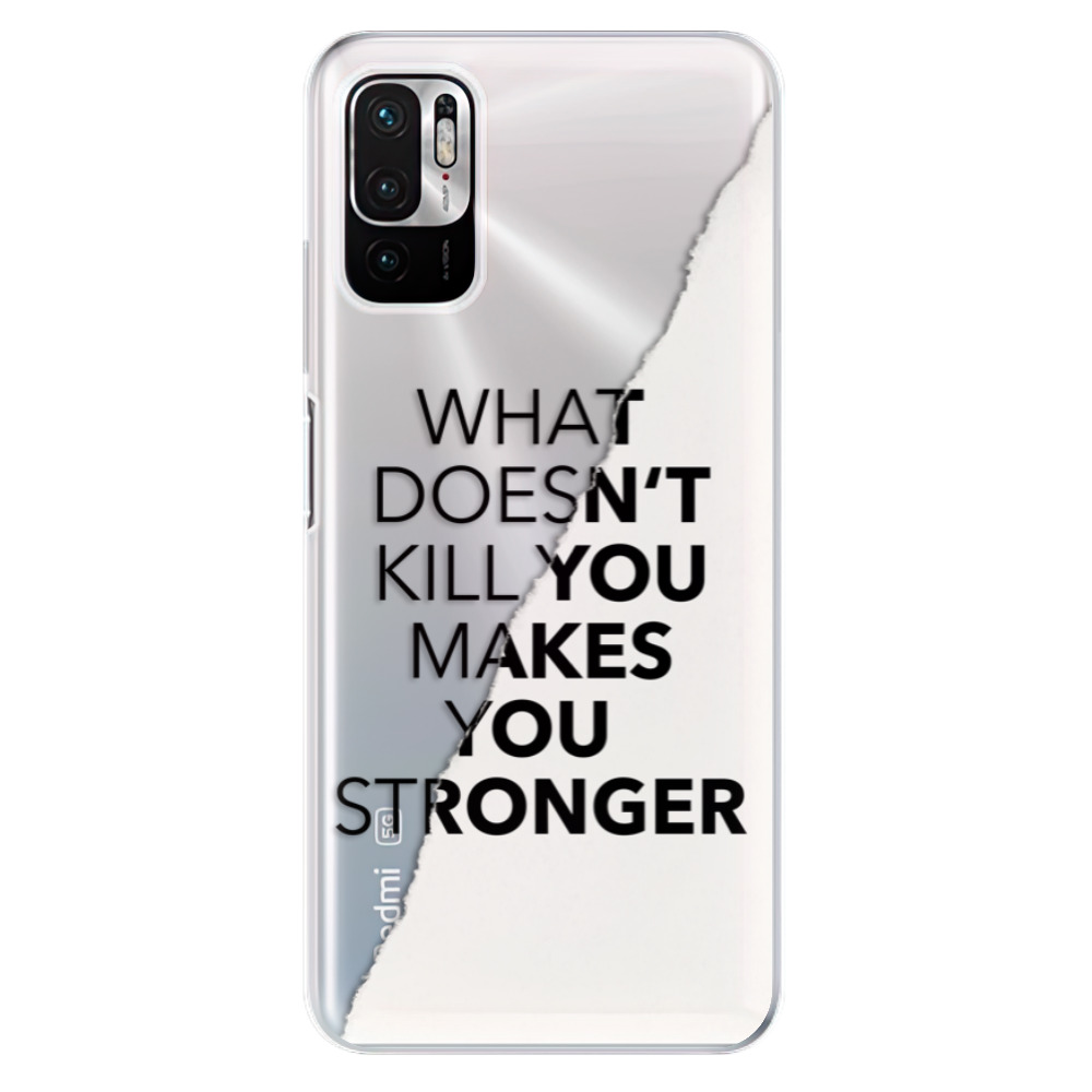 Odolné silikónové puzdro iSaprio - Makes You Stronger - Xiaomi Redmi Note 10 5G