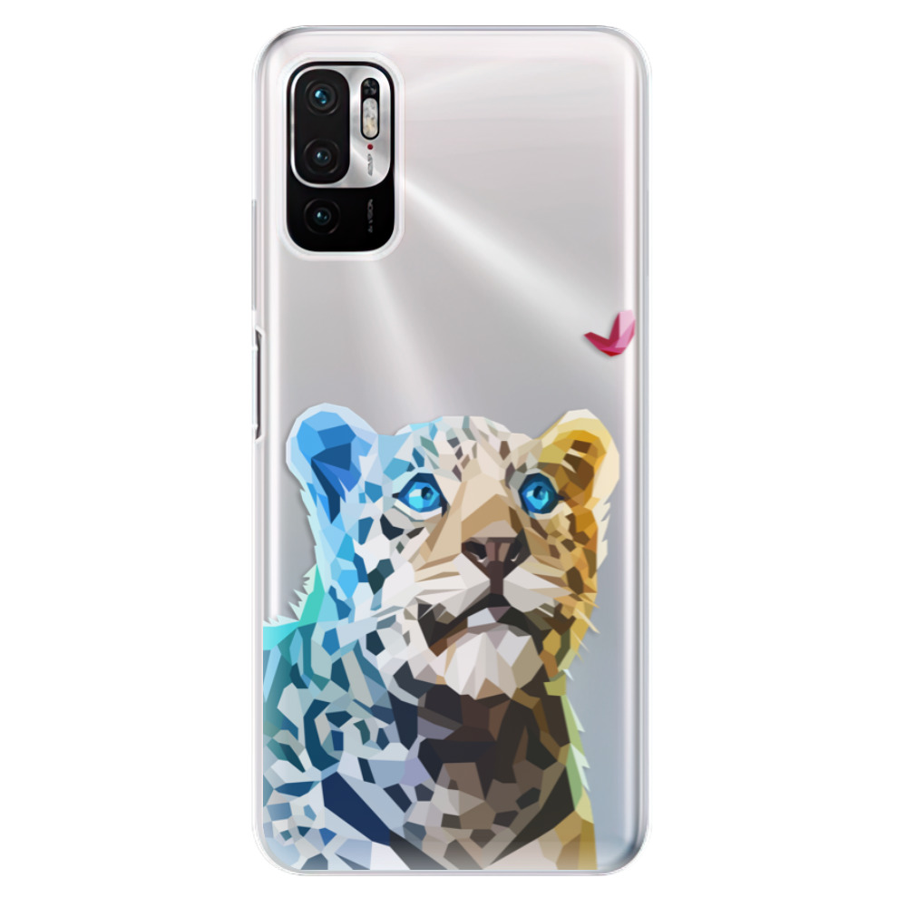 Odolné silikónové puzdro iSaprio - Leopard With Butterfly - Xiaomi Redmi Note 10 5G