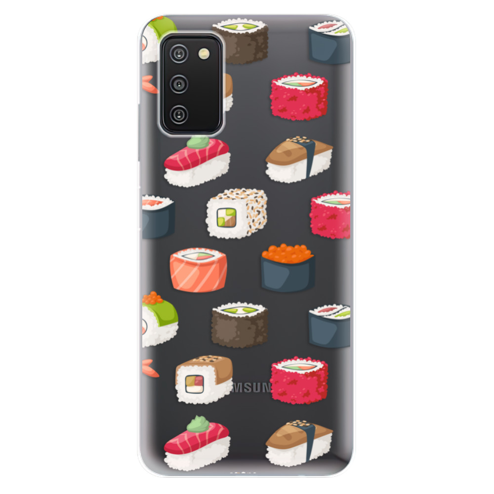 Odolné silikónové puzdro iSaprio - Sushi Pattern - Samsung Galaxy A03s