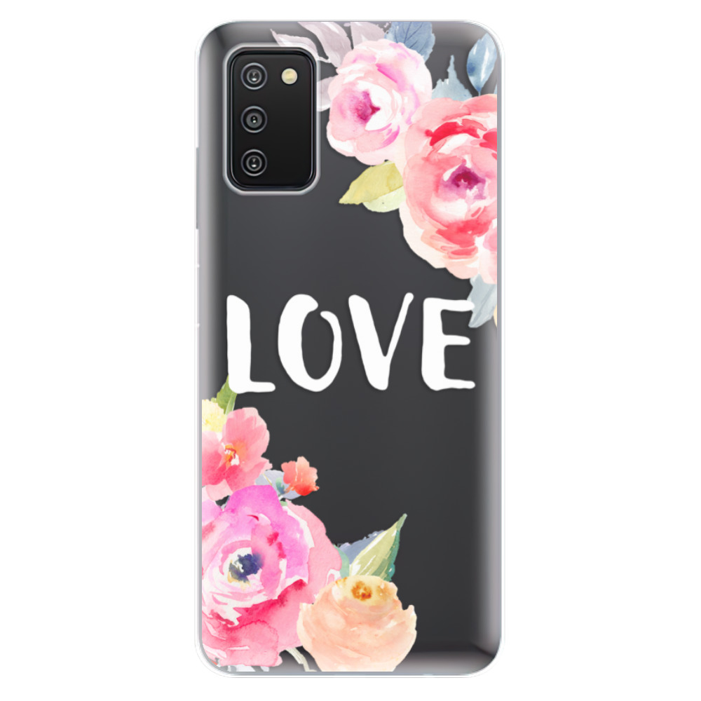 Odolné silikónové puzdro iSaprio - Love - Samsung Galaxy A03s