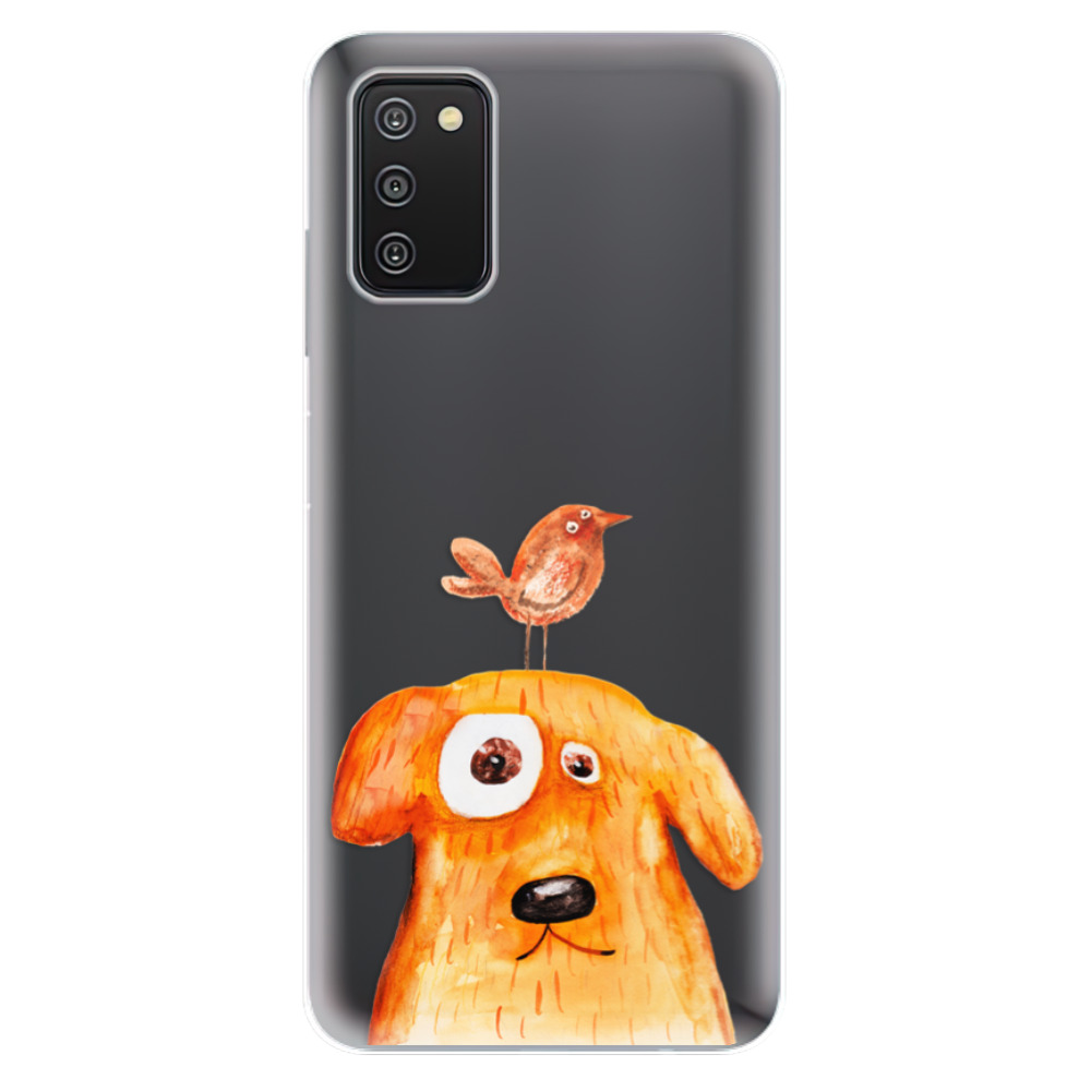 Odolné silikónové puzdro iSaprio - Dog And Bird - Samsung Galaxy A03s