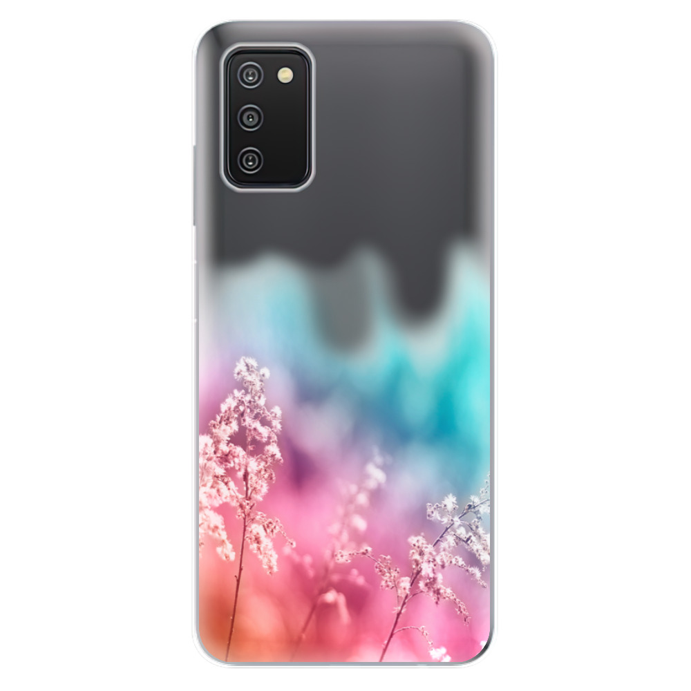 Odolné silikónové puzdro iSaprio - Rainbow Grass - Samsung Galaxy A03s