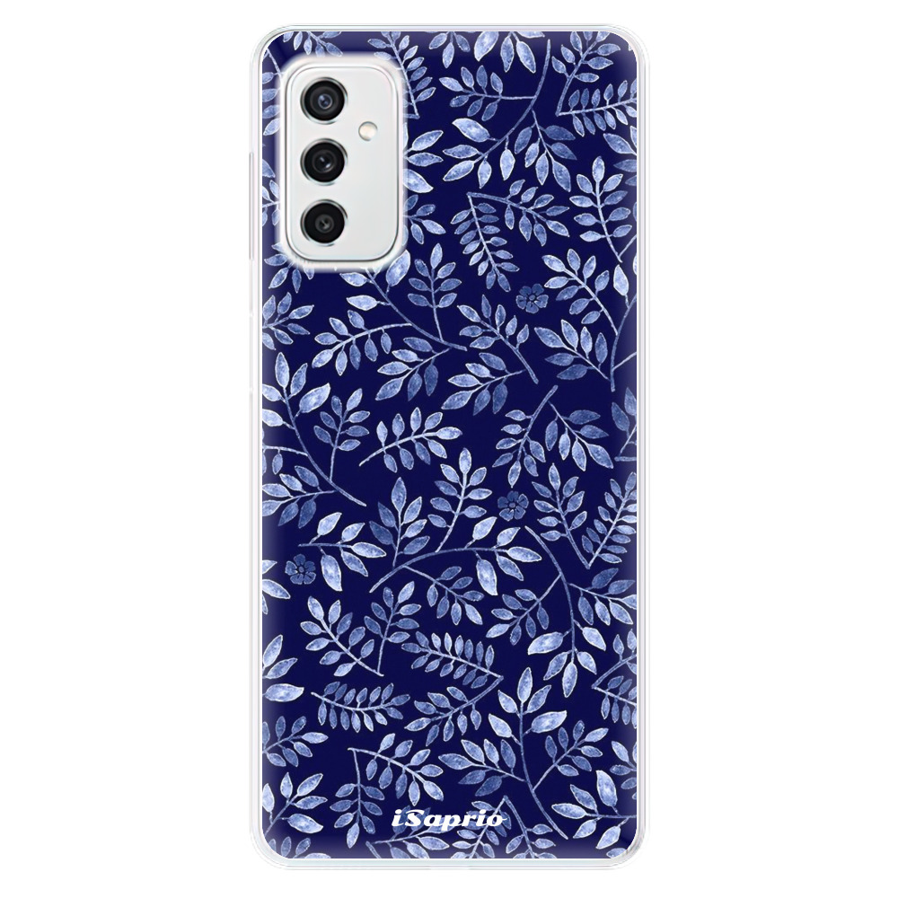 Odolné silikónové puzdro iSaprio - Blue Leaves 05 - Samsung Galaxy M52 5G