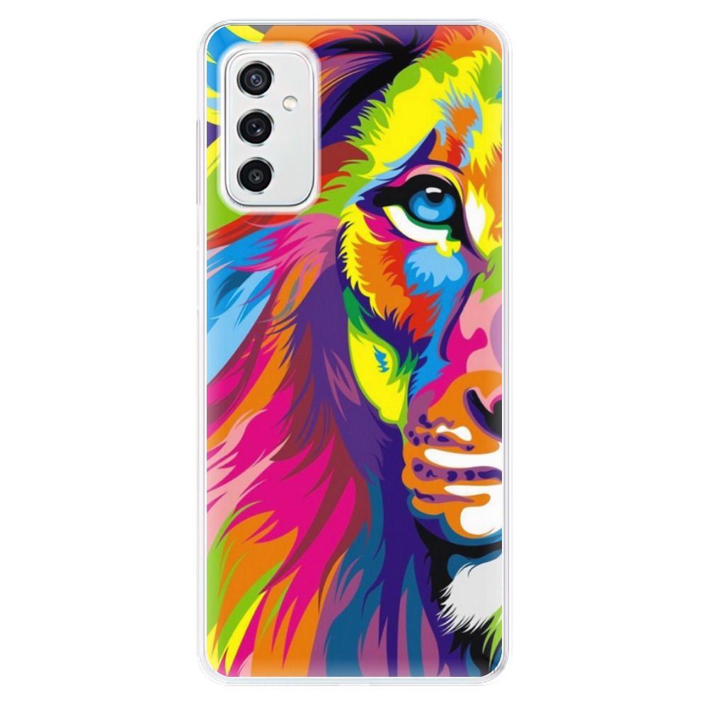 Odolné silikónové puzdro iSaprio - Rainbow Lion - Samsung Galaxy M52 5G