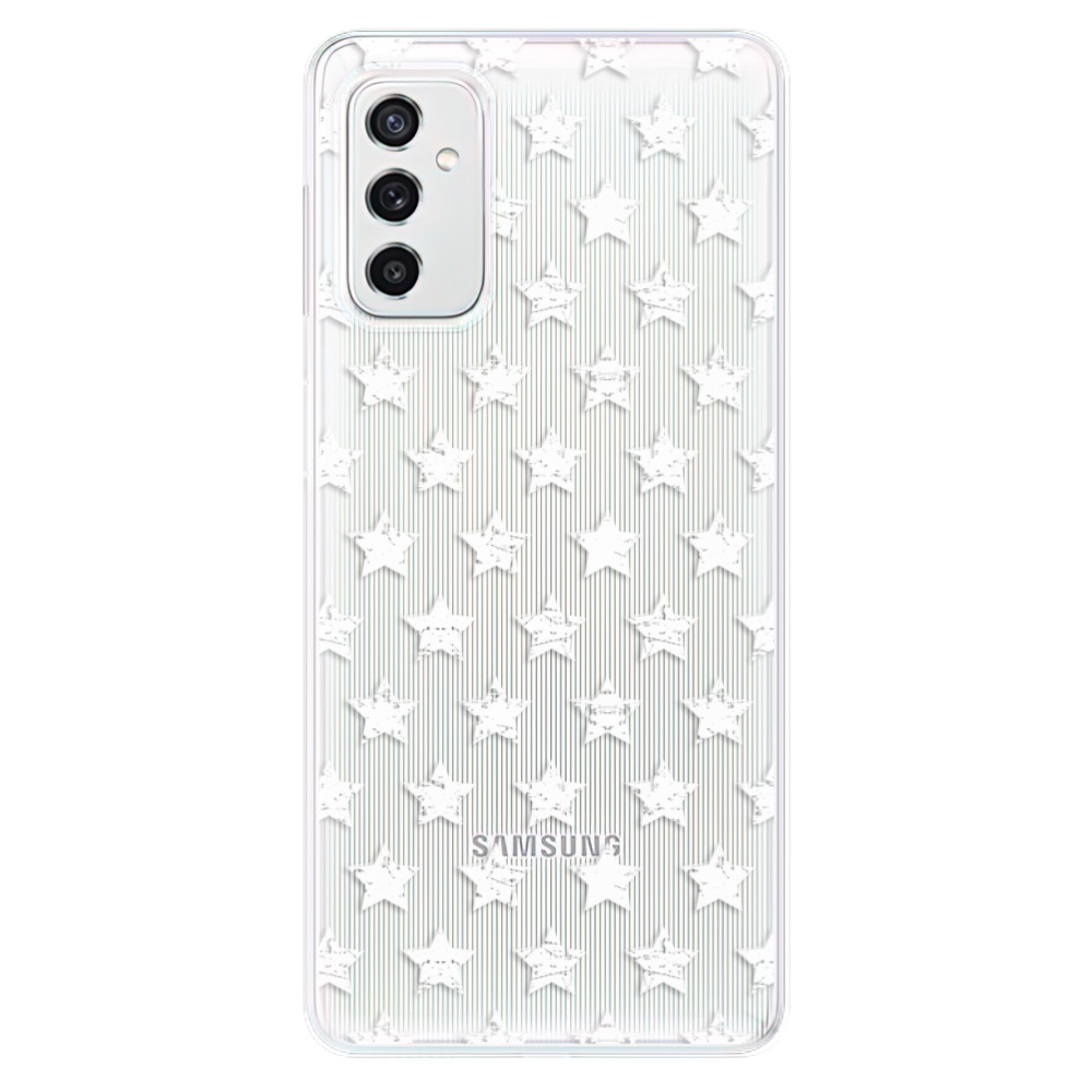 Odolné silikónové puzdro iSaprio - Stars Pattern - white - Samsung Galaxy M52 5G