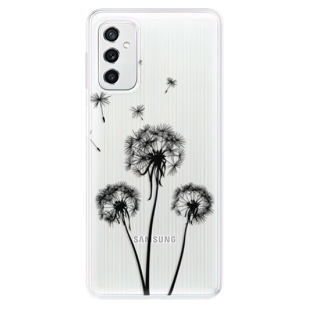 Odolné silikónové puzdro iSaprio - Three Dandelions - black - Samsung Galaxy M52 5G