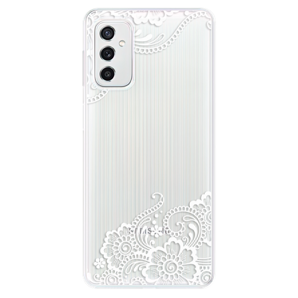 Odolné silikónové puzdro iSaprio - White Lace 02 - Samsung Galaxy M52 5G