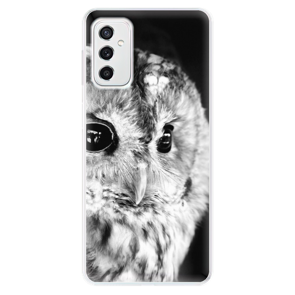 Odolné silikónové puzdro iSaprio - BW Owl - Samsung Galaxy M52 5G